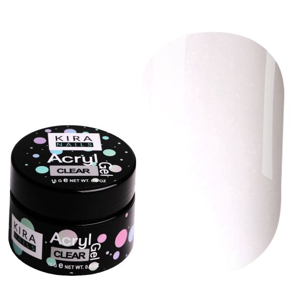 Акрилгель Kira Nails Acryl Gel прозорий Clear 15 г