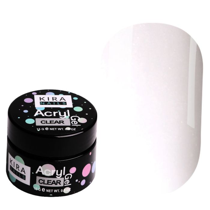 Акрилгель Kira Nails Acryl Gel прозорий Clear 15 г