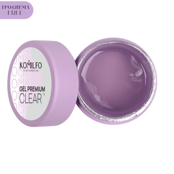 Гель Komilfo Gel Premium Clear прозрачный, 15г