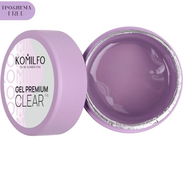 Гель Komilfo Gel Premium Clear прозрачный, 50г