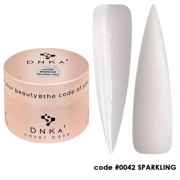 База камуфляж DNKa Cover Base №042 (холодний, молочно-рожевий із шиммером), 30мл