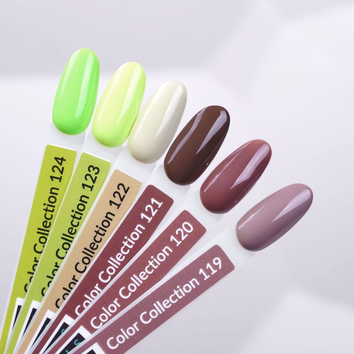 Гель-лак Kira Nails №124 (салатовый, эмаль, неоновый), 6 мл