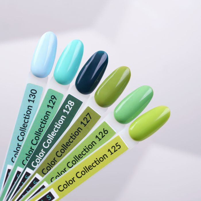 Гель-лак Kira Nails №126 (приглушенный зеленый, эмаль), 6 мл