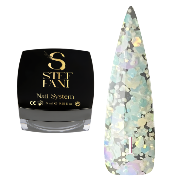Гель Steffani Confetti Glitter №01, 5 мл