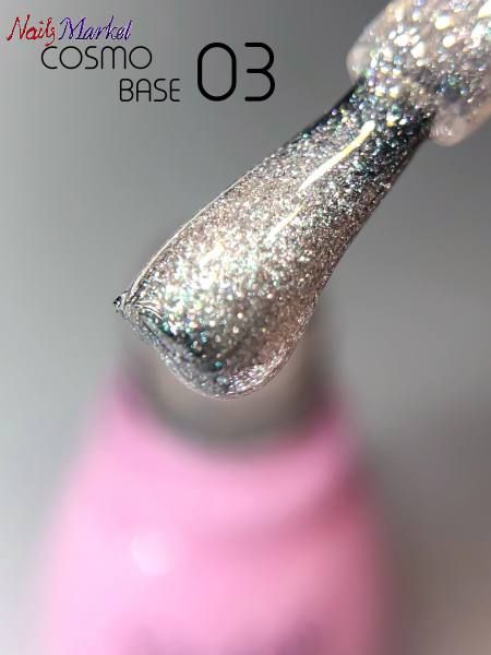 Світловідбиваюча база для гель-лаку Toki Toki Cosmo Base CB03, 5 мл