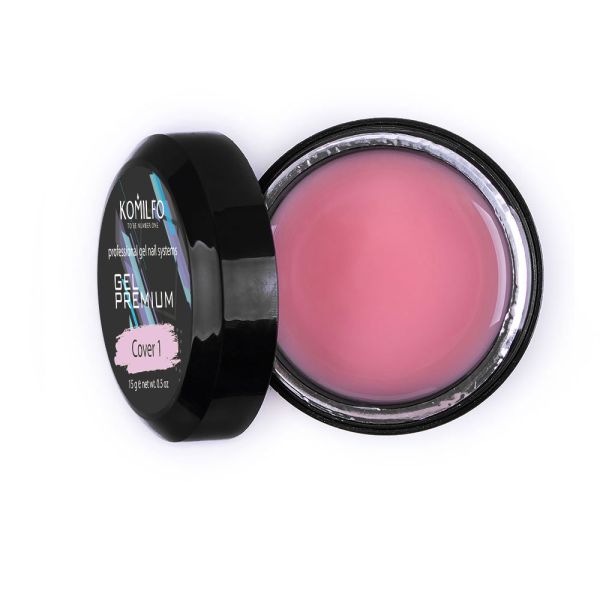 Гель для наращивания камуфлирующий Komilfo Gel Premium Cover 1 15 г