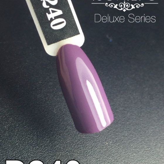 Гель-лак Komilfo Deluxe Series №D240 (приглушенный фиолетовый, эмаль), 8 мл