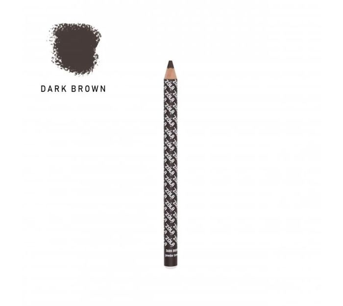 ZOLA олівець для брів пудровий Powder Brow Pencil Dark Brown