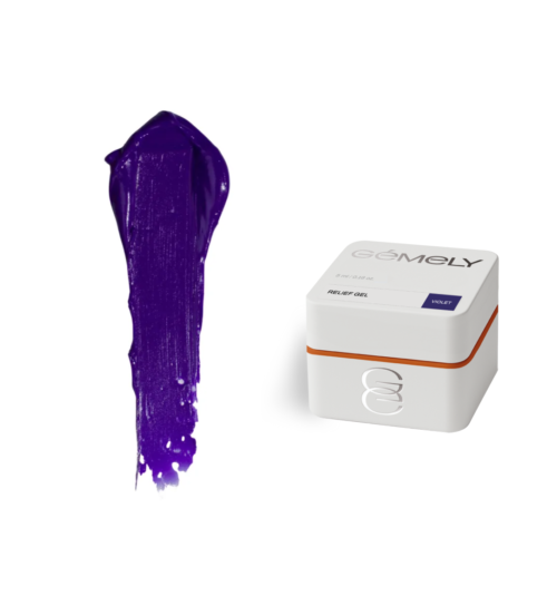 Гелева паста для обʼємних дизайнів Relief gel Gemely Violet 5г