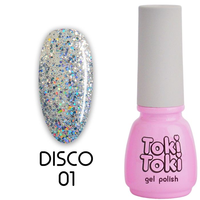 Гель-лак Toki Toki Disco № 001, 5 мл
