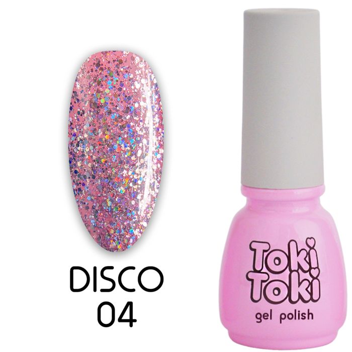 Гель-лак Toki Toki Disco № 004, 5 мл