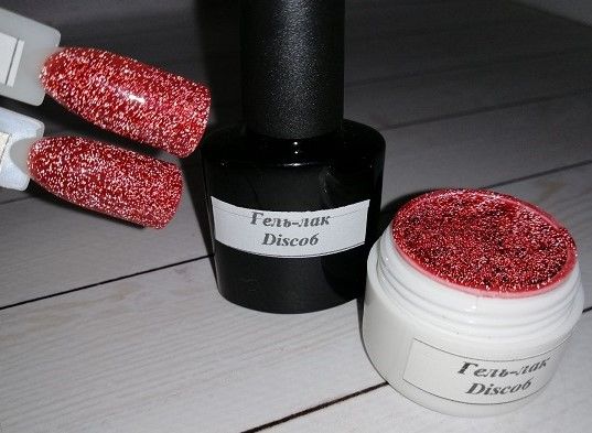 Гель-лак на розлив світловідбиваючий 5г Disco 06 червоний