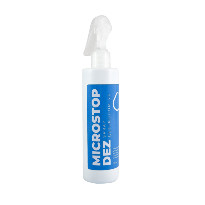 Розчин для дезінфекції інструментів та поверхонь  Microstop Dez Spray Дезеконом 5%, 250 мл