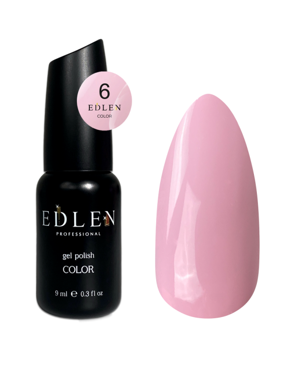 Гель-лак Edlen Color 9мл 006 пастельний рожевий