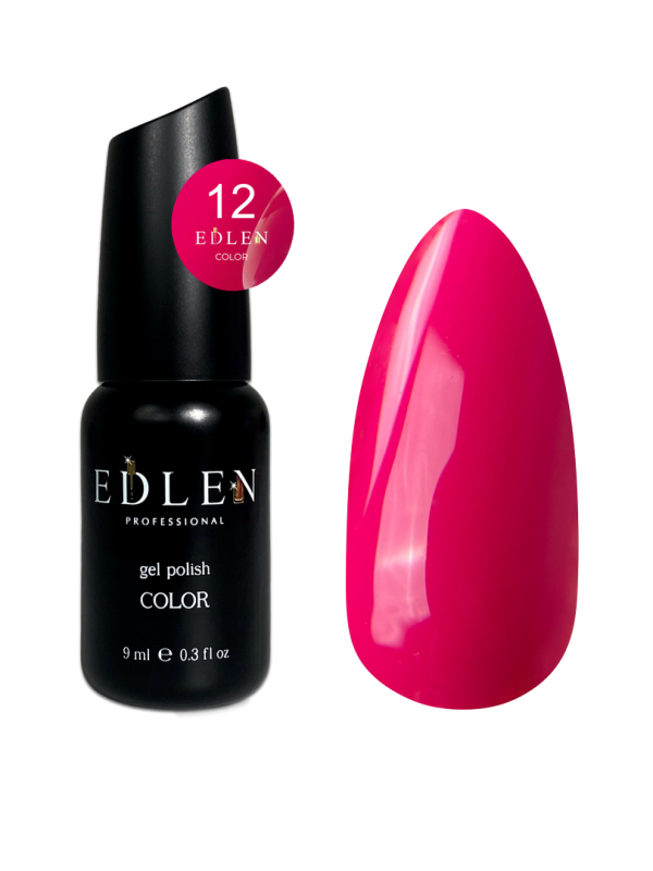 Гель-лак Edlen Color 9мл 012 ягодный розовый