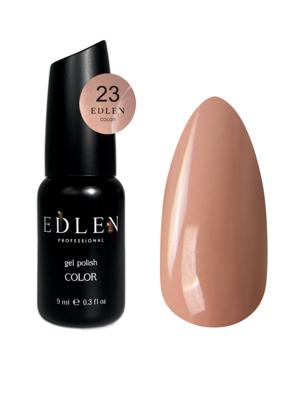 Гель-лак Edlen Color 9мл 023 бежевый