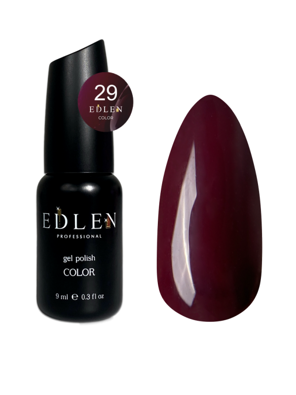 Гель-лак Edlen Color 9мл 029 сливовый