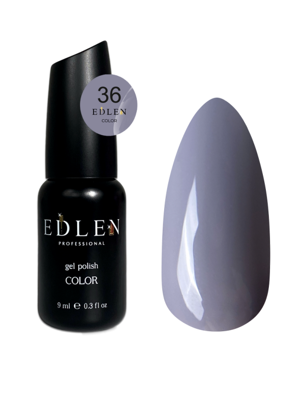 Гель-лак Edlen Color 9мл 036 серо-фиолетовый