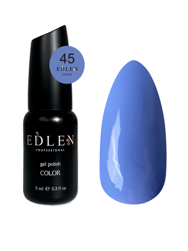 Гель-лак Edlen Color 9мл 045 сине-голубой