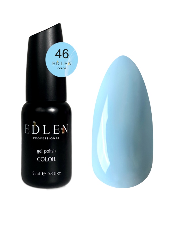 Гель-лак Edlen Color 9мл 046 блакитний