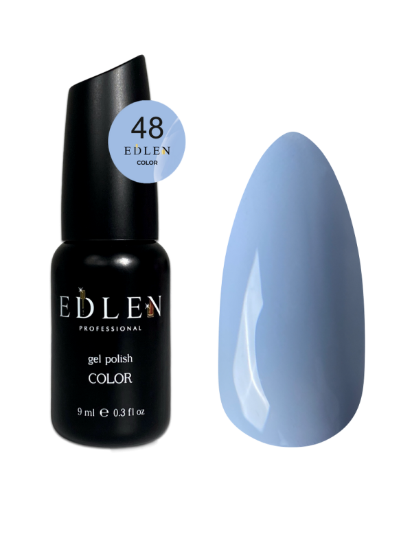 Гель-лак Edlen Color 9мл 048 светло-голубой