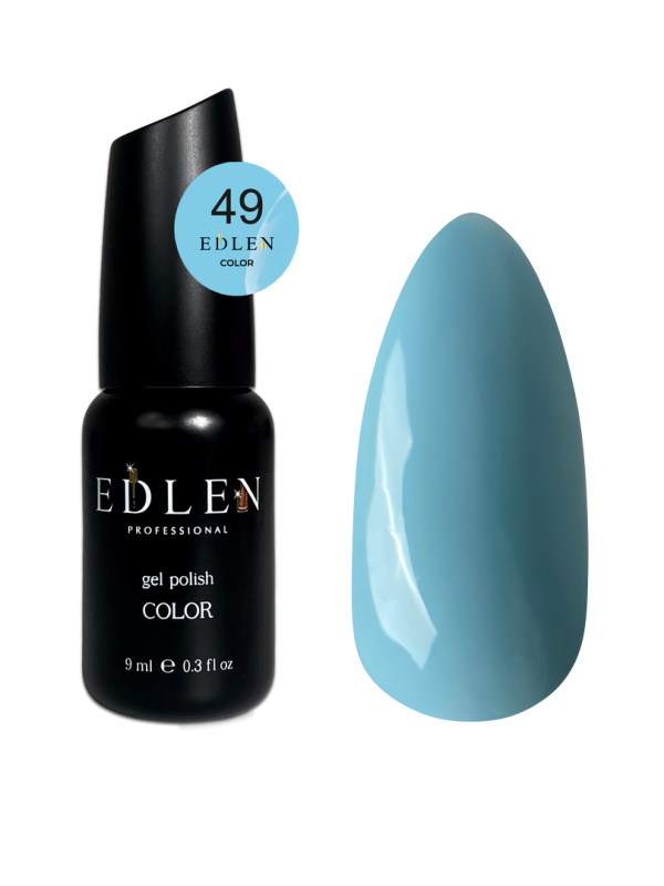 Гель-лак Edlen Color 9мл 049 небесно-голубой