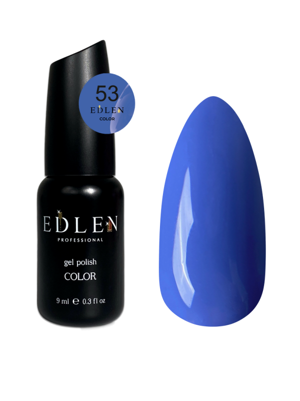 Гель-лак Edlen Color 9мл 053 светло-синий