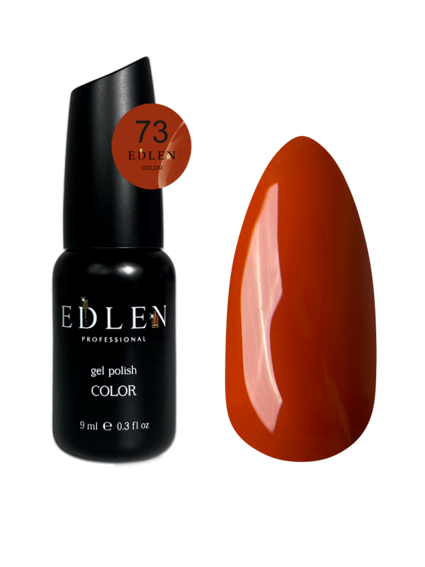 Гель-лак Edlen Color 9мл 073 кирпичый