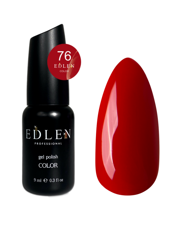 Гель-лак Edlen Color 9мл 076 классический красный