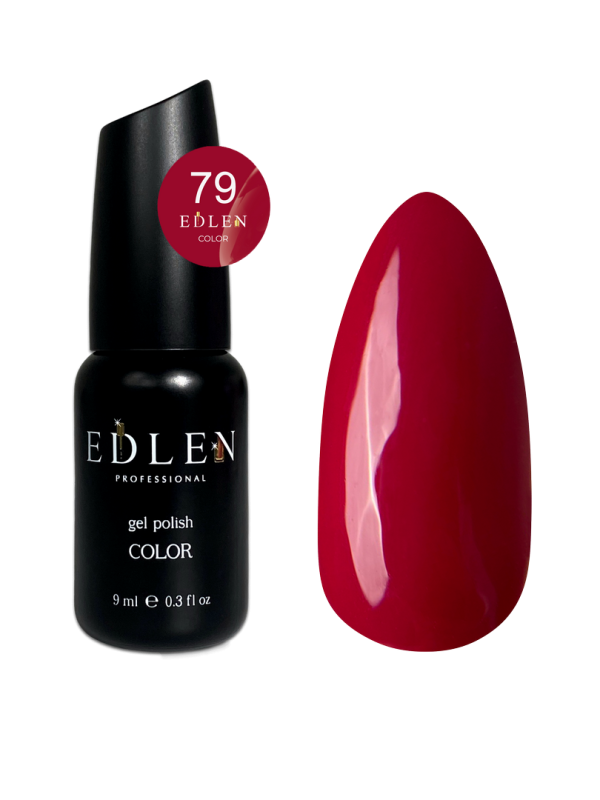 Гель-лак Edlen Color 9мл 079 красно-вишневый