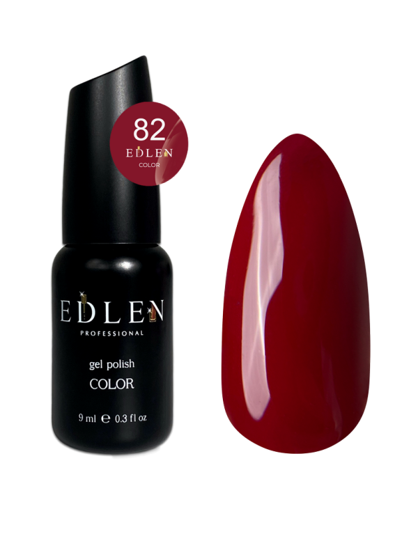 Гель-лак Edlen Color 9мл 082 светло-бордовый