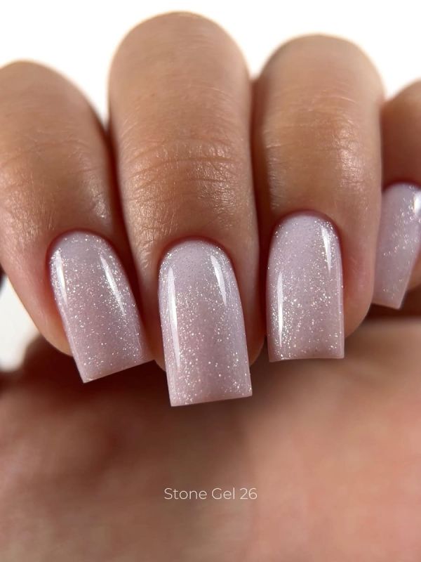 Гель Else Stone gel 26 Selenite, молочно-ліловий з рожевим шиммером, 30мл