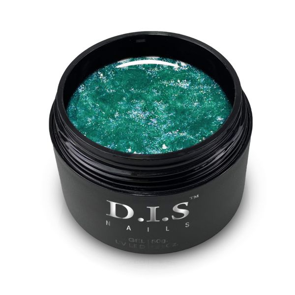 Камуфлирующий гель D.I.S Nails Hard Emerald Shimmer 28г