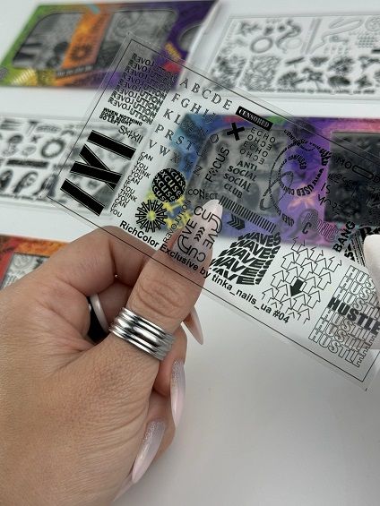 Пластина для стемпінга RichColor Exclusive by Tinka Nails UA 04