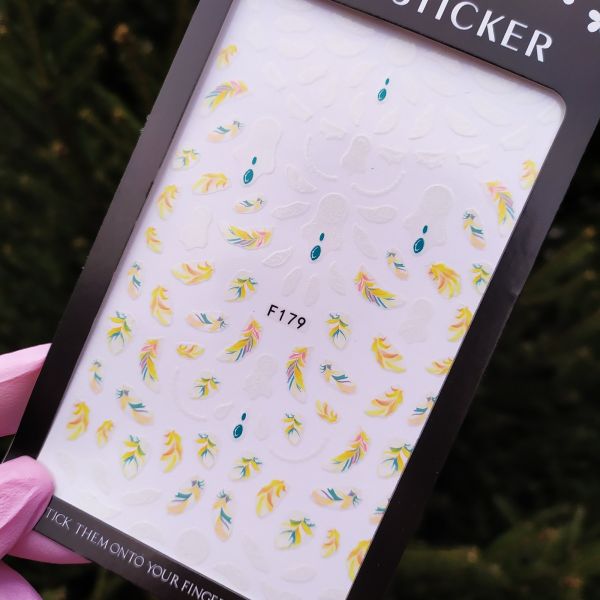 Наклейка для дизайна ногтей Nail Sticker F179