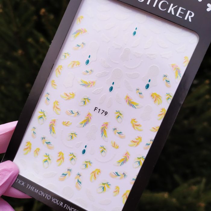 Наклейка для дизайна ногтей Nail Sticker F179