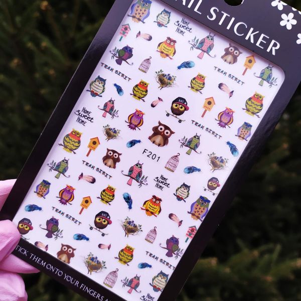 Наклейка для дизайна ногтей Nail Sticker F201