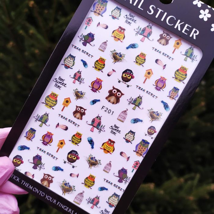 Наклейка для дизайну нігтів  Nail Sticker F201