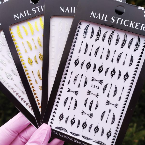 Наклейка для дизайну нігтів Nail Sticker F215
