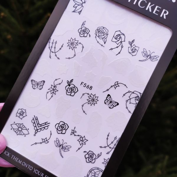 Наклейка для дизайну нігтів  Nail Sticker F568