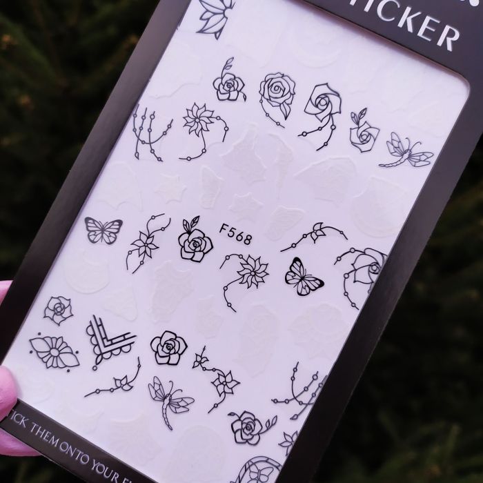 Наклейка для дизайну нігтів  Nail Sticker F568