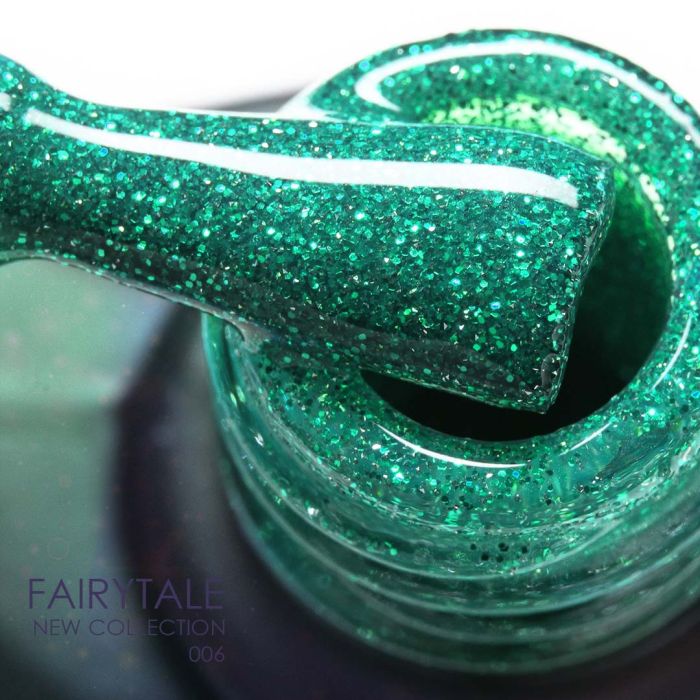 Гель-лак Komilfo Fairytale Cat Eye 006 (ніжно-зелене світловідбивне котяче око), 8 мл