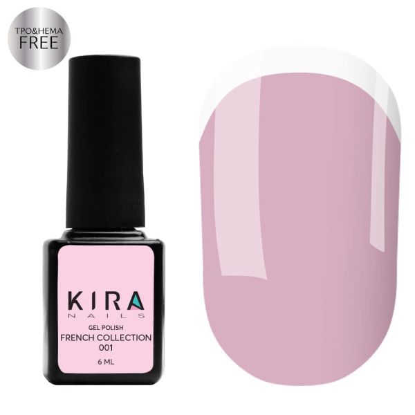 Гель-лак Kira Nails French 01, 6мл