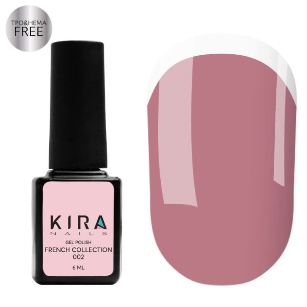 Гель-лак Kira Nails French 02, 6мл