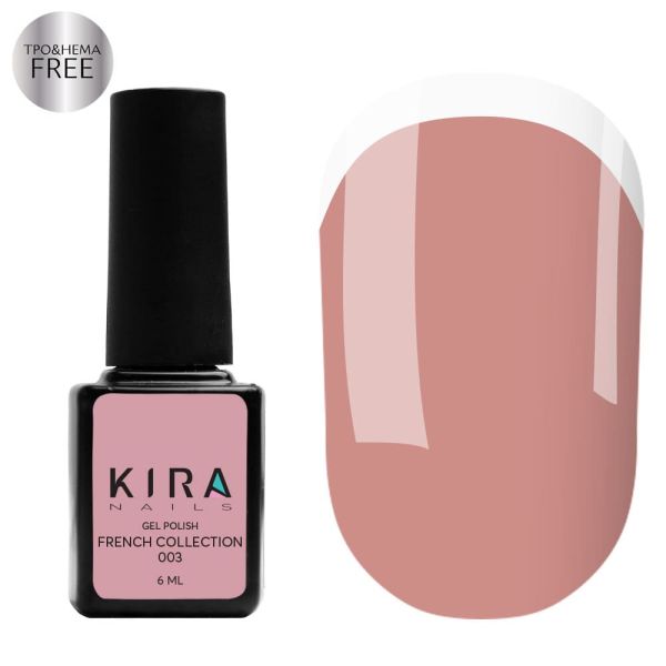 Гель-лак Kira Nails French 03, 6мл
