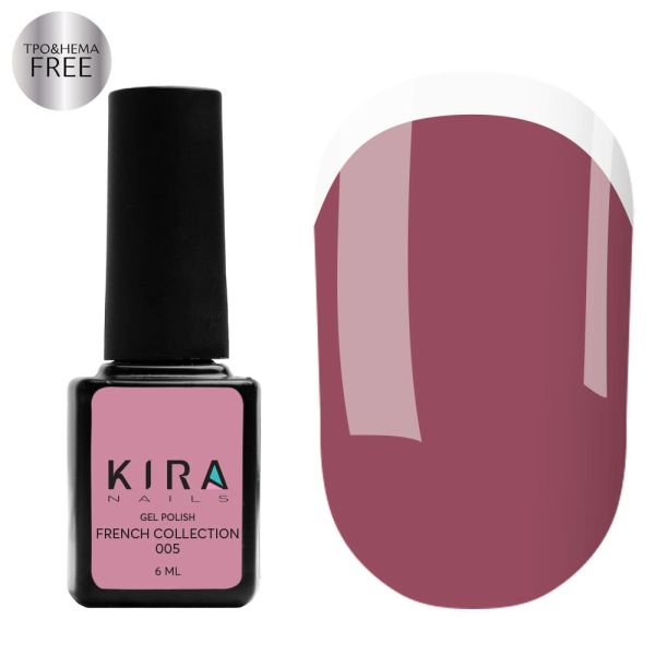 Гель-лак Kira Nails French 05, 6мл