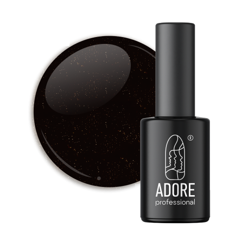 Гель-лак Adore 429 chocolate темно-шоколадный с микроблеском 8мл