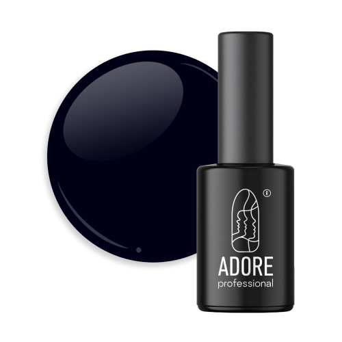 Гель-лак Adore 499  black navy  сине-черный 8мл