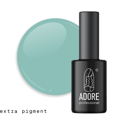Гель-лак Adore 504 dewy пыльный изумрудно-голубой 8мл