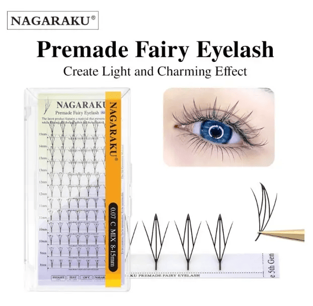 Вії Nagaraku Fairy C 0.07 8-15мм 